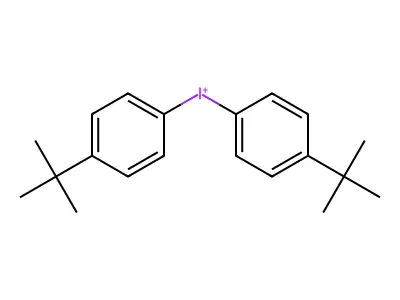 bis[4-(1,1-dimethylethyl)phenyl]-Iodonium structure