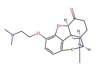 Morphinan-6-one, 3-(2-(dimethylamino)ethoxy)-4,5-epoxy-17-methyl-, (5R)- structure