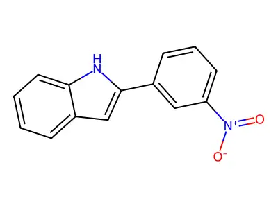 2-(3-nitrophenyl)-1H-indole structure