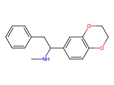 1-(2,3-dihydro-1,4-benzodioxin-6-yl)-N-methyl-2-phenylethanamine structure