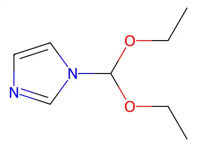 N-Formylimidazole diethyl acetal structure