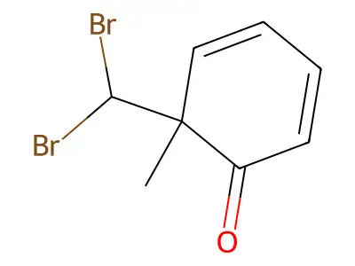 6-(dibromomethyl)-6-methylcyclohexa-2,4-dien-1-one structure