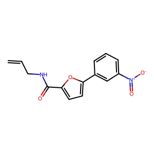 N-allyl-5-(3-nitrophenyl)-2-furamide structure