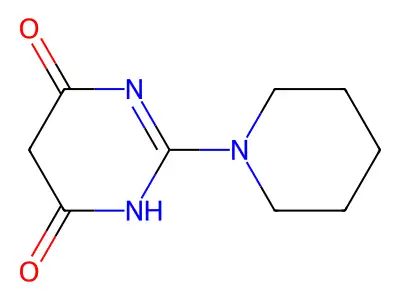 4,6(1H,5H)-Pyrimidinedione, 2-piperidino- structure