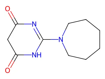 4,6(1H,5H)-Pyrimidinedione, 2-(hexahydro-1H-azepin-1-yl)- structure