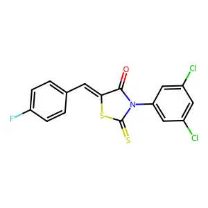 C16H8Cl2FNOS2 structure