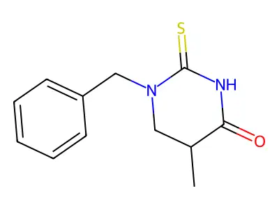 1-Benzyl-5-methyl-2-sulfanylidene-1,3-diazinan-4-one structure