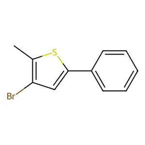 3-Bromo-2-methyl-5-phenylthiophene structure