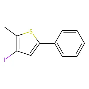 3-Iodo-2-methyl-5-phenylthiophene structure