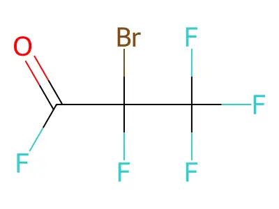 2-Bromo-2,3,3,3-tetrafluoropropanoyl fluoride structure