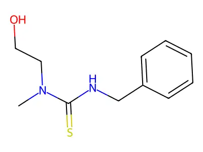 Thiourea, N-(2-hydroxyethyl)-N-methyl-N'-(phenylmethyl)- structure