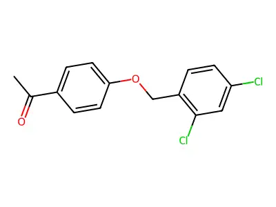 1-(4-((2,4-Dichlorophenyl)methoxy)phenyl)ethan-1-one structure