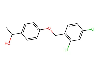 1-{4-[(2,4-Dichlorobenzyl)oxy]phenyl}-1-ethanol structure