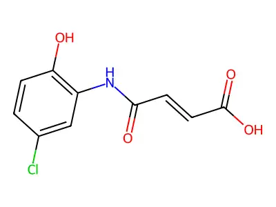 2-Butenoic acid, 4-[(5-chloro-2-hydroxyphenyl)amino]-4-oxo-, (Z)- structure