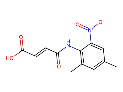 2-Butenoic acid, 4-[(2,4-dimethyl-6-nitrophenyl)amino]-4-oxo-, (Z)- structure