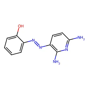 2-((2,6-Diamino-3-pyridinyl)azo)phenol structure