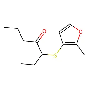 3-[(2-Methyl-3-furyl)thio]-4-heptanone structure
