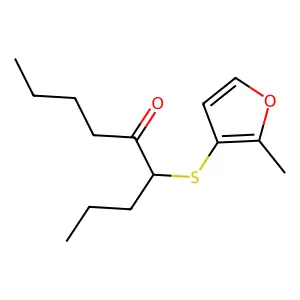 4-((2-Methyl-3-furyl)thio)-5-nonanone structure