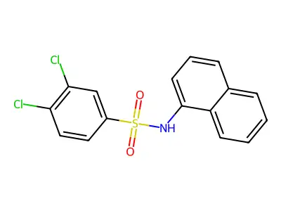3,4-Dichloro-N-(1-naphthyl)benzenesulfonamide structure