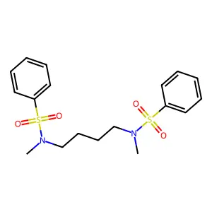 N,N'-(Butane-1,4-diyl)bis(N-methylbenzenesulfonamide) structure