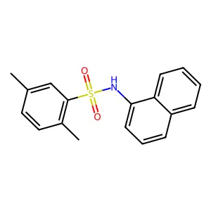 2,5-dimethyl-N-(1-naphthyl)benzenesulfonamide structure