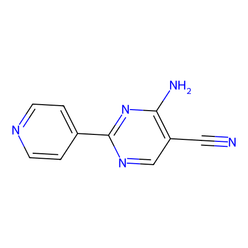 4-Amino-2-(pyridin-4-yl)pyrimidine-5-carbonitrile structure