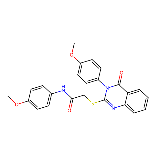 N-(4-methoxyphenyl)-2-{[3-(4-methoxyphenyl)-4-oxo-3,4-dihydroquinazolin-2-yl]sulfanyl}acetamide structure