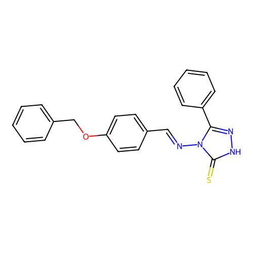 C22H18N4OS structure