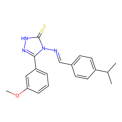 4-((4-Isopropylbenzylidene)amino)-5-(3-methoxyphenyl)-4H-1,2,4-triazole-3-thiol structure