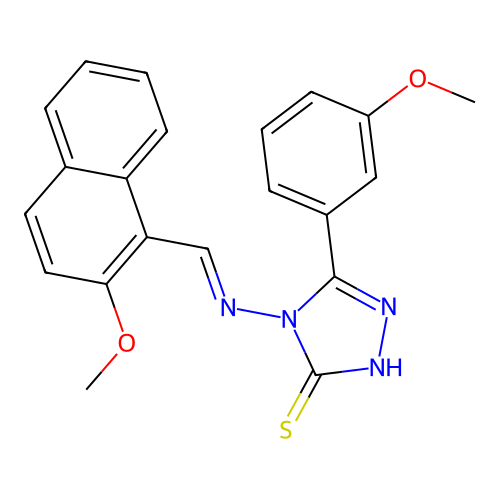 C21H18N4O2S structure