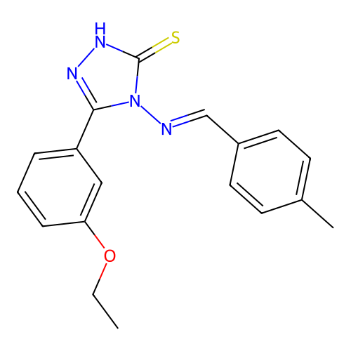 5-(3-Ethoxyphenyl)-4-((4-methylbenzylidene)amino)-4H-1,2,4-triazole-3-thiol structure