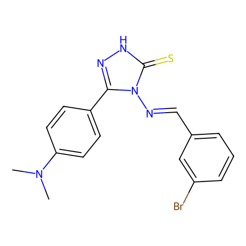 C17H16BrN5S structure