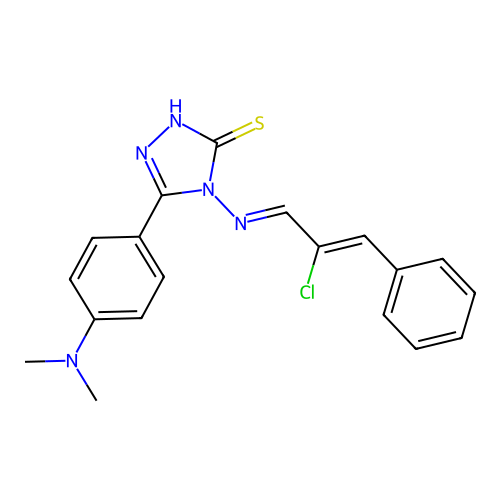 C19H18ClN5S structure