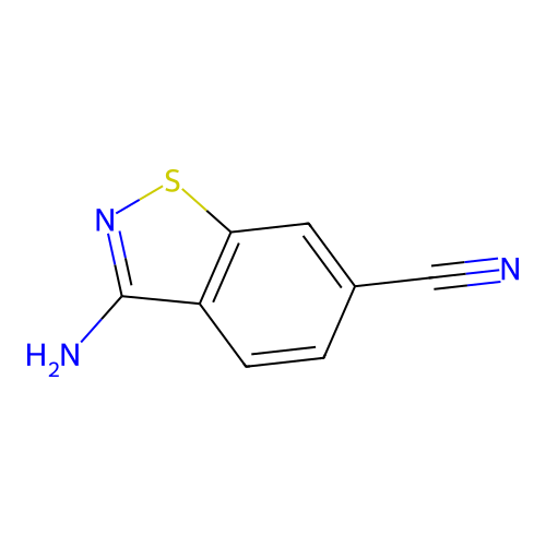 3-Amino-1,2-benzothiazole-6-carbonitrile structure