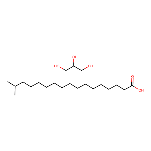Isooctadecanoic acid, ester with 1,2,3-propanetriol structure