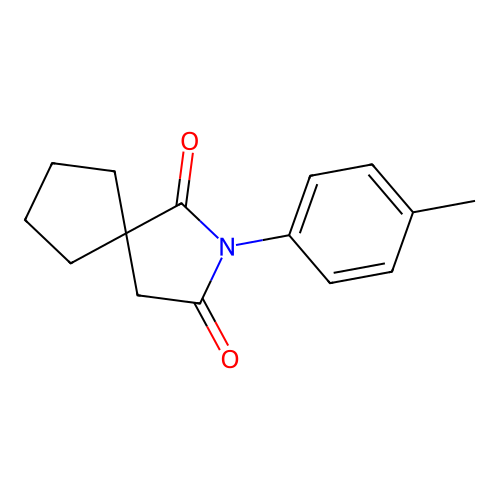 2-Azaspiro[4.4]nonane-1,3-dione, 2-(4-methylphenyl)- structure