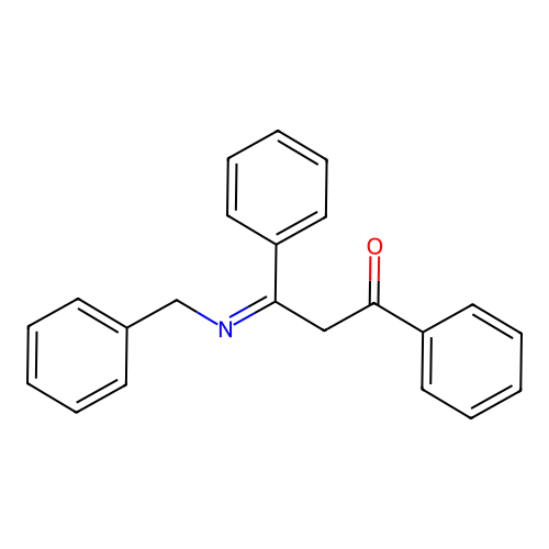 1-Propanone, 1,3-diphenyl-3-[(phenylmethyl)imino]- structure