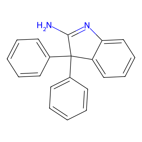 3H-Indol-2-amine, 3,3-diphenyl- structure