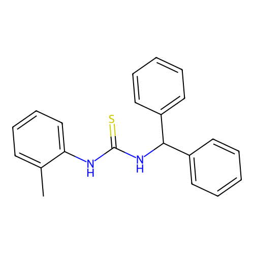Thiourea, N-(diphenylmethyl)-N'-(2-methylphenyl)- structure