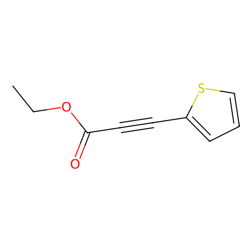 2-Propynoic acid, 3-(2-thienyl)-, ethyl ester structure