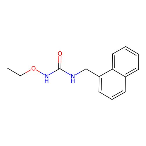 N-ethoxy-N'-(naphthalen-1-ylmethyl)urea structure