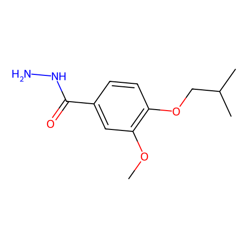 3-Methoxy-4-(2-methylpropoxy)benzohydrazide structure