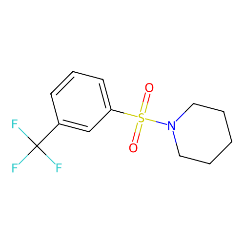 1-{[3-(Trifluoromethyl)phenyl]sulfonyl}piperidine structure