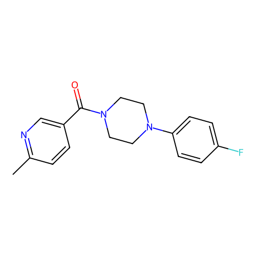 [4-(4-Fluorophenyl)piperazin-1-yl]-(6-methyl-3-pyridinyl)methanone structure