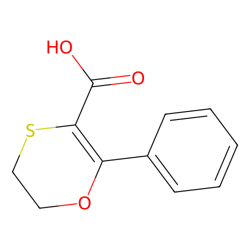 1,4-Oxathiin-3-carboxylic acid, 5,6-dihydro-2-phenyl- structure