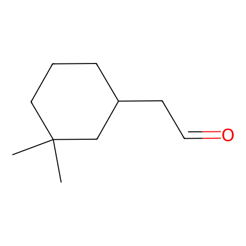 3,3-Dimethylcyclohexaneacetaldehyde structure