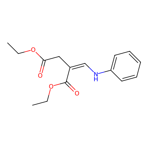 Diethyl 2-(anilinomethylidene)butanedioate structure