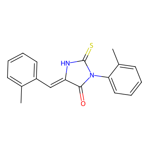 4-Imidazolidinone, 3-(2-methylphenyl)-5-((2-methylphenyl)methylene)-2-thioxo- structure