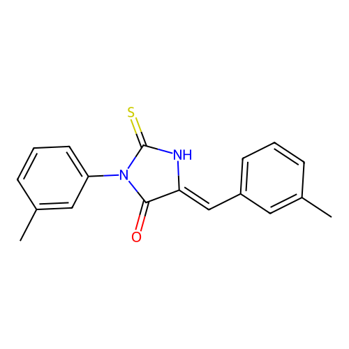 4-Imidazolidinone, 3-(3-methylphenyl)-5-((3-methylphenyl)methylene)-2-thioxo- structure