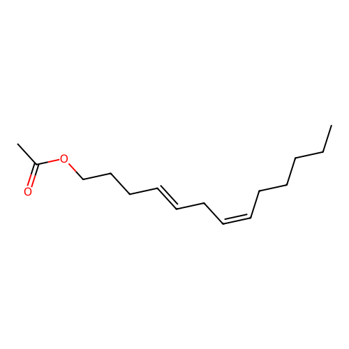 4E,7Z-Tridecadienyl acetate structure